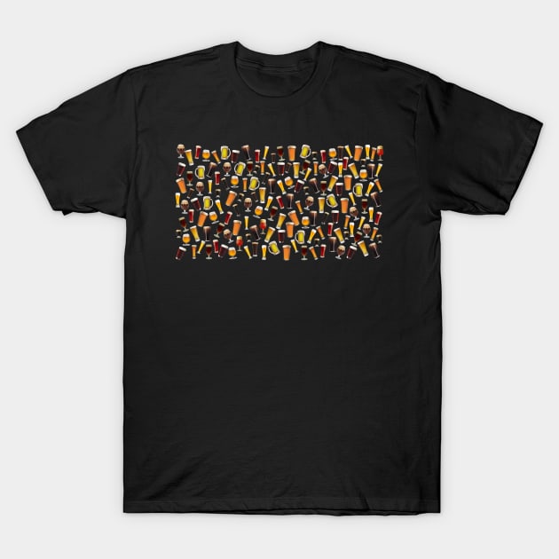 Beer Pattern T-Shirt by OzInke